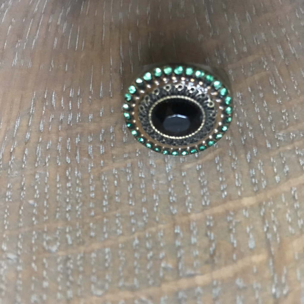 Antique Style Brass Costume Ring Size 7 9$